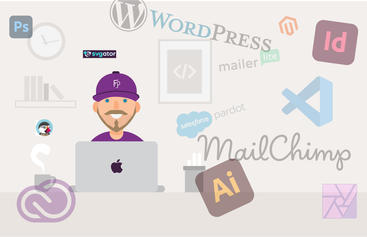 Liste de mes outils de travail.
